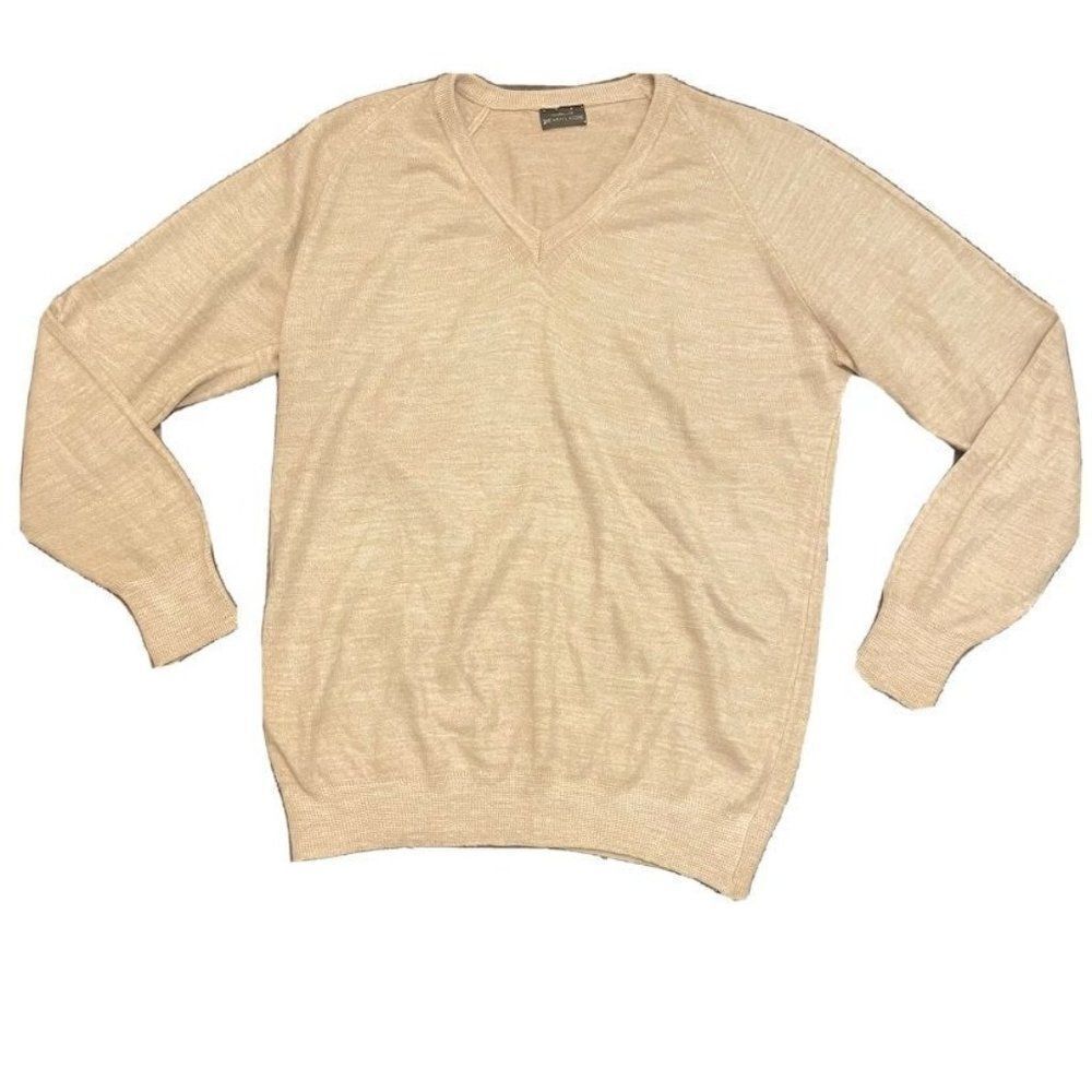 Vintage Men's Husdsons Knit V Neck Sweater Medium
